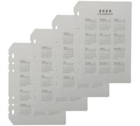 VALICLUD Binder Dividers Vertical Notebook Dividers with 6 Holes Design 4pcs A5 Waterproof and Smooth Edges for Daily Organising and Loose Leaf Notebooks