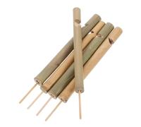 VALICLUD Bird Call Flute Whistle Bamboo 5pcs Set Natural Bird Whistle Instruments Mimicking Warbler Songs Outdoor Nature Exploration Toys for Teens and Adults