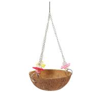 VALICLUD Bird House with Creative Design Natural Coconut Shell Bird Nest Hanging Random Color Suitable for Hanging from Tree Branches in Outdoor Scenes