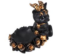 VALICLUD Black Cat Sculpture Cat Statue Crystal Ball Support Base Resin Crystal Ball Storage Base Home Decor