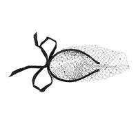 VALICLUD Black Mesh Fascinator Headband with Veil for Formal Occasions and Tea Parties, Vintage Glamour Design, Comfortable and Secure Fit Hair Hoop Accessory