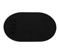 VALICLUD Black Silicone Makeup Mixing Palette and Non-slip Makeup Tray Lightweight Foundation Mixer and Nail Art Professionals