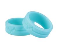 VALICLUD Blue Silicone Fashion Finger Ring Simple Style 5pcs for Women Men | Soft Silicone Material, Everyday Life and Other Occasions, Fashion Appearance, Single Party Use