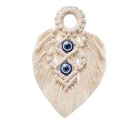 VALICLUD Bohemia Style Macrame Wall Hanging Tapestry Handwoven Cotton Thread Tassel Pendant Rustic Home Decor for Bedroom Dorm Living with Easy Hang