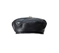 VALICLUD Bonnie and Costumes Leather Beret Cap Leather rain hat Womens Beret hat French Hats for Women Newsboy Women Beret Hat Faux Leather Cap Womens caps Beanie Korean Version Miss Black