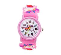 VALICLUD Boys and Girls Quartz Cartoon Watch Boy Girl Timepiece Lovely Unicorn to Tell