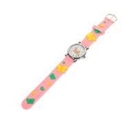 VALICLUD Boys and Girls Watch Lovely Butterfly Pattern Pink Quartz Analog Wristwatch for Students and Children Portable Cartoon Style