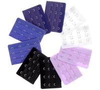 VALICLUD Bra Extenders for Women Bra Extension 4 Hooks 3 Rows Strap Extender 10 Pcs Random Color