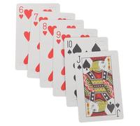 VALICLUD Braille Playing Cards Large Blind Impaired Jumbo Learn Poker Cards Games Card Games Deck of Cards Impairment Visually Print Paper