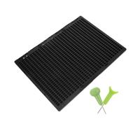 VALICLUD Braille Writing Board with Braille Stylus Lines Spaces Learning Tool for Classroom Blind Students Education Convenient Writing Accessories for All Environments