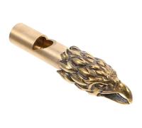 VALICLUD Brass Animal Whistle Keychain Pendant for Wilderness Survival and Outdoor Referee Use