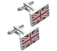 VALICLUD Brass Uk Flag Shirt Cufflinks with Classic Design, Reliable Knot Decorative Cufflinks for Men, Stylish Suit Accessory for Formal Occasions
