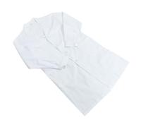VALICLUD Breathable White Lab Coat Long Sleeve with Pockets Comfortable Doctor and Scientist Coat for Medical Chemistry Biology Laboratory Use Easy Wear Workwear for Men and Women