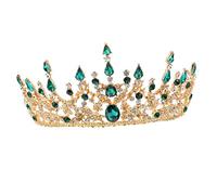 VALICLUD Bridal Crown Rhinestones Baroque Style Tiara for Weddings Special Occasions Formal Events Elegant Headpiece with Dazzling Sparkle Lightweight Durable Design