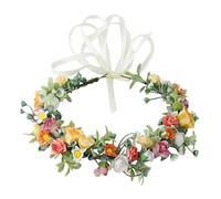 VALICLUD Bridal Flower Headband with Simulated Roses Elegant Hair Accessory for Wedding Photography for Brides and Photo Shoots Delicate and Creative Design Comfortable Fit for All Day Wear