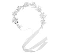 VALICLUD Bridal Rhinestone Headband Wedding Accessories Flower Tiara Stylish Headpiece for Bride Bridesmaid Boho