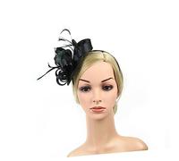 VALICLUD Bridal Tiara Accessories Mesh Head Flower Stage Party Hairpin Hat for Festival Veils Bridal