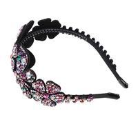 VALICLUD Butterfly Diamond Tie Rhinestone Flower Headband for Women Girls Chic Headdress Party Hair Hoops Wedding Bride