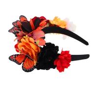 VALICLUD Butterfly Flower Crown Headband for Women Halloween Butterfly Costume Accessories Decorative Hair Accessory for Special Occasion Romantic Hair Decoration