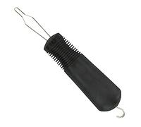 VALICLUD Button Hook Dressing Aid Tool for One Hand Operation Durable Iron and Abs Plastic Button Assist Device with Comfortable Grip Handle for Fast Zipper Pulling Wear Resistant Dressing