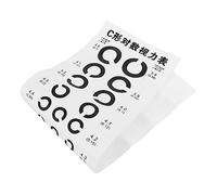 VALICLUD C Type Eye Chart Visual Testing Chart for Home Hospital Use Material Printing Design Easy to Hang for Vision Exams and Screenings