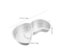 VALICLUD Cake Molds for Baking Metal Cake Molds Moule Chiffre Gateau Silver
