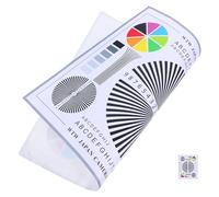 VALICLUD Camera Lens Test Chart Focus Alignment Card for Cctv Indoor Outdoor Use Sharpness Assessment Sturdy Design for Extended Projects and Easy Calibration