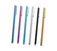 VALICLUD Capacitive Stylus Pens Extra Long for Touch Screens 6pcs Universal Compatibility with Copper Aluminium Alloy Body Comfortable to Touch, Extra Long for Phones and Tablets
