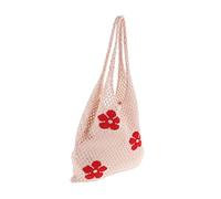 VALICLUD Capacity Mesh Handbag Grocery Tote Bag for Shopping Travel and Everyday Use Lightweight Design for Beach and Vacations Stylish and Practical for Women