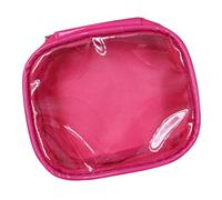VALICLUD Capacity Portable Toiletry Carrying Bag PU Travel Cosmetic Organizer for Makeup and Personal Wash Items Stylish Black Glossy Finish Suitable for Camping and Travel