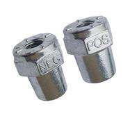 VALICLUD Car Battery Adapter Connector Adapter Accessory to Reduce Current Transmission Loss Metal 1 Pair Replacement for Broken Ones Silver Auto Battery Pile Head for Practical Car Use