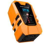 VALICLUD Car Battery Charger with Automatic Intelligent Repair Digital Display Screen Shell Suitable for Motorcycles Cars Trucks Lawn Mowers Uk Plug