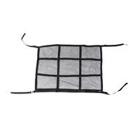 VALICLUD Car Ceiling Cargo Net Double Layer Roof Storage with Zipper for Car Interior Accessories Adjustable Straps Transparent Mesh Organizer for Clothes Pillows Blankets Space Saving