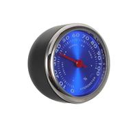 VALICLUD Car Mechanical Hygrometer and Temperature Gauge, Blue Analog Indoor Mini Thermometer with Large Numbers, Dashboard Humidity Monitor for Vehicle and Home Use