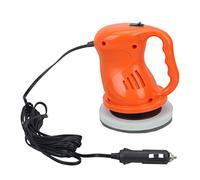 VALICLUD Car Polisher Kit Mini Waxing Machine for Scratch Repair Auto Cosmetic Seal Portable Polishing Tool for All Cars Orange