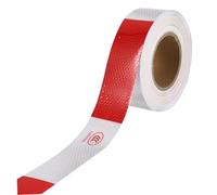 VALICLUD Car Safety Reflective Strips PVC Adhesive Warning Tape Self-cut Vehicle Markings for Trucks Cars Trailers High Visibility
