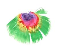 VALICLUD Carnival Colorful Wig for Festive Events Fluffy Crazy Hair Accessory for Parties and Performances Vibrant Rainbow Green Design for Stage Shows and Celebrations