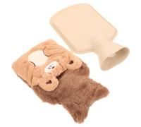 VALICLUD Cartoon Plush Hot Water Bag with Detachable Cover Leak Winter Warm Bag for Joint Relief Cough and Muscle Soreness Family and Friends