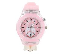 VALICLUD Cartoon Rabbit Led Watch Luminous Teaching Watch for Boys and Girls for Boy Girl's Day Birthdays and Festivals