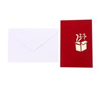 VALICLUD Cat Pop-up Cards 3D Blessing Cards Creative Decorative Paper Assorted Color Special Occasions