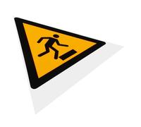 VALICLUD Caution Trip Sign Adhesive Warning Floor Decal Easy Install Safety Mark Watch Your Step Warning Sticker for Indoor Outdoor Use