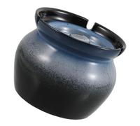 VALICLUD Ceramic Ashtray with Lid Windproof Portable Small for Indoor Outdoor Use Compact Decorative Smoking Tray for Home Office Patio Balcony