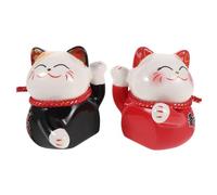 VALICLUD Ceramic Cat Piggy Bank Maneki Neko Home Décor Accent