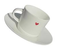 VALICLUD Ceramic Coffee Mug with Saucer Small Bone China Espresso Cup Water and Beverage Cup for Home Office Lightweight Handle Design Easy to Clean and Carry Suitable for Tea Coffee Milk