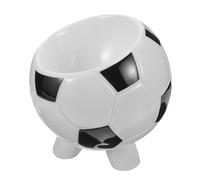 VALICLUD Ceramic Dog Feeder Bowl Reusable Dog Food Bowl Wide Base Moderate Capacity Decorative Design Cute Style Stand Firmly Proper Height for Pet Eating Drinking