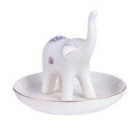VALICLUD Ceramic Elephant Jewelry Display Stand Delicate Organizer for Bracelets Necklaces Rings for Desktop Showcase Home Unique Idea for Jewelry Lovers Random Color