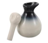 VALICLUD Ceramic Essential Oil Jar Aromatherapy Bottle Diffuser for Spa Decor Empty Oil Bottles Spout for Beauty Salon Supplies