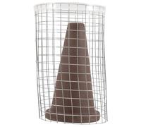 VALICLUD Ceramic Fish Spawning Bucket Set with Mesh Net Small Purple Clay Breeding Cone Cave for Shrimp and Aquarium Reproduction Ornament