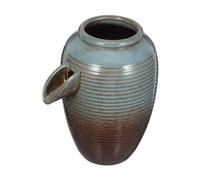 VALICLUD Ceramic Garden Hydroponic Vase Fountain with Circulating Water for Outdoor and Balcony Natural Oxygen Supply Spitter Planter for Fish Tank and Backyard Waterfall Decoration Easy