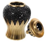 VALICLUD Ceramic Ginger Jar Vase in Ginger Jar Shape with Lid Multi-purpose Hollow out Storage Canister Elegant Simplicity Unique Design for Entryway Decor and Party